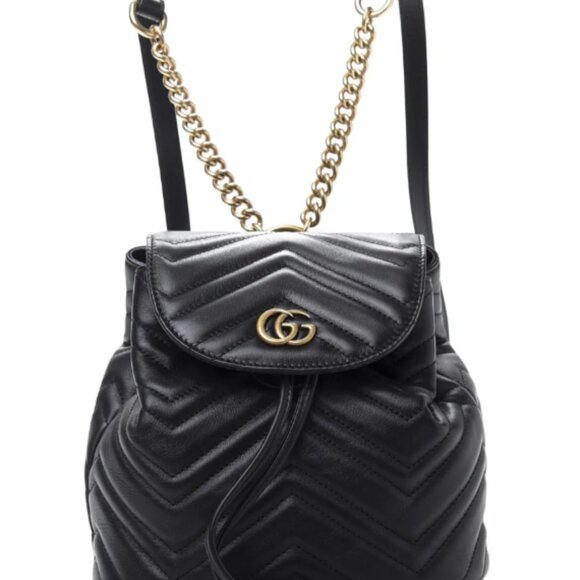 Gucci GG Marmont Leather Mini Backpack - Picture 1 of 7